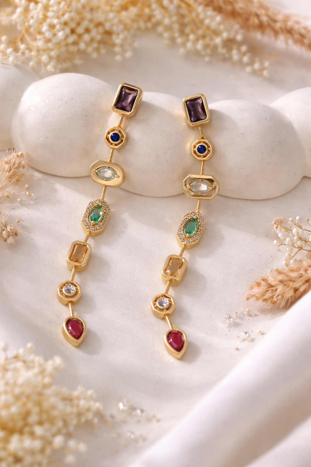 Multi-Charm Luxe Earrings