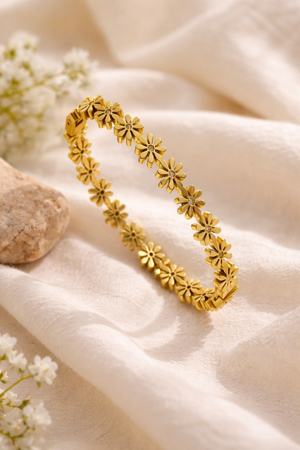 Golden Flora Bangle
