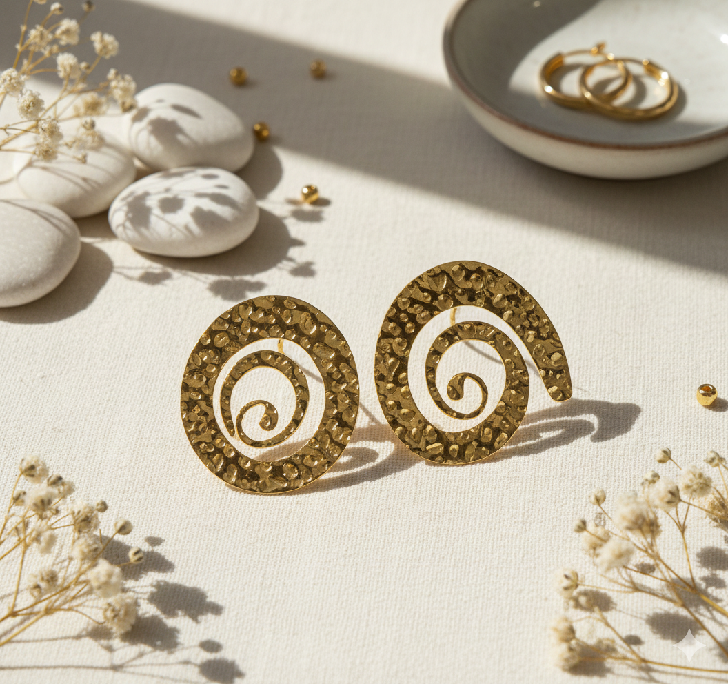 Sunspell Spiral Earrings