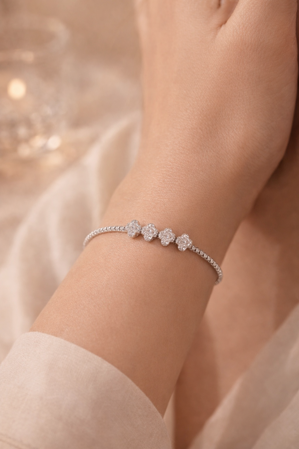 Diamond Bloom Bracelet