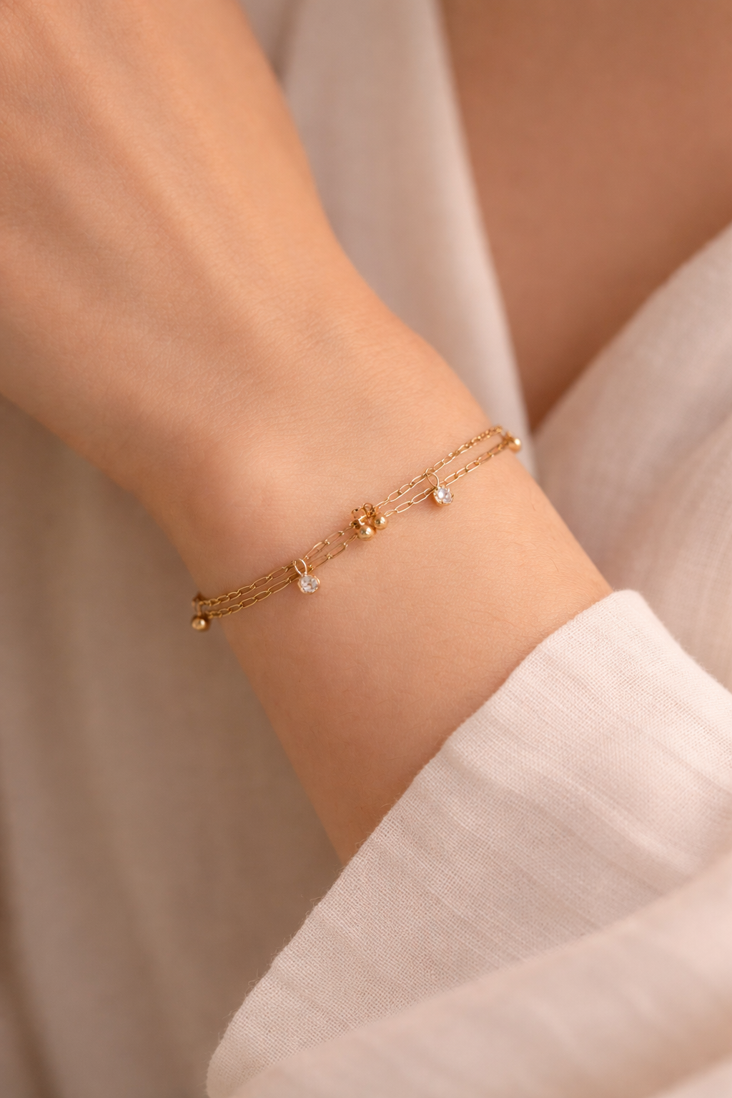 Golden Aura Charm Bracelet