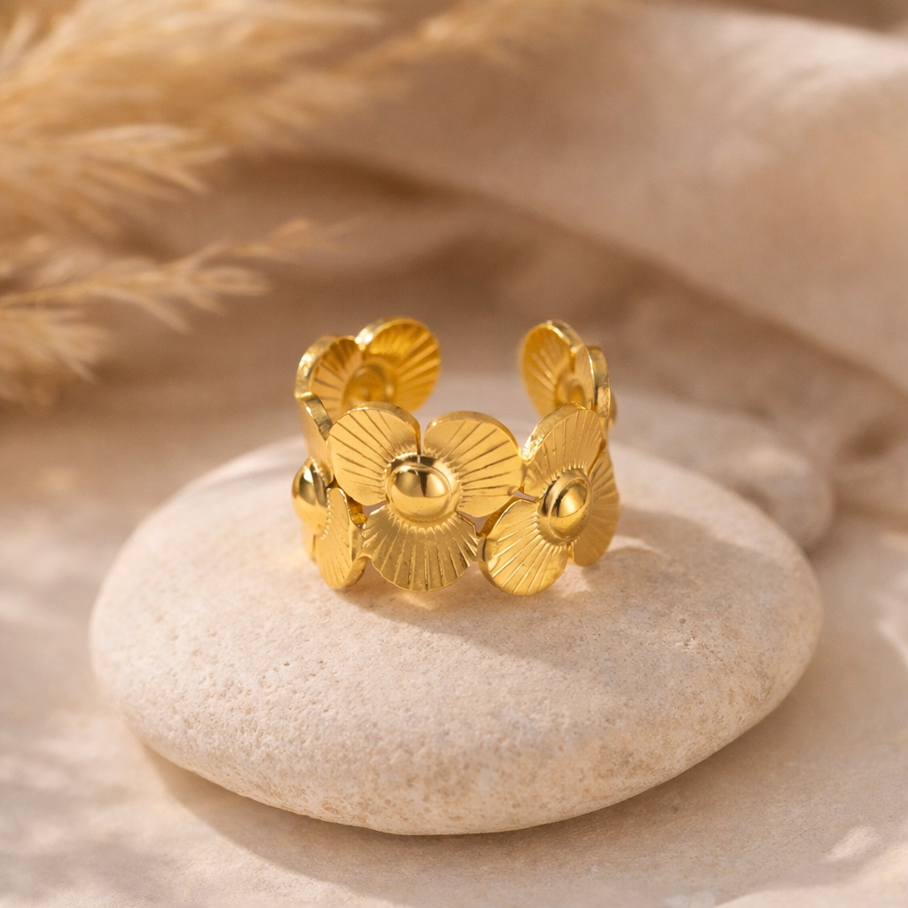 Golden Bloom Ring