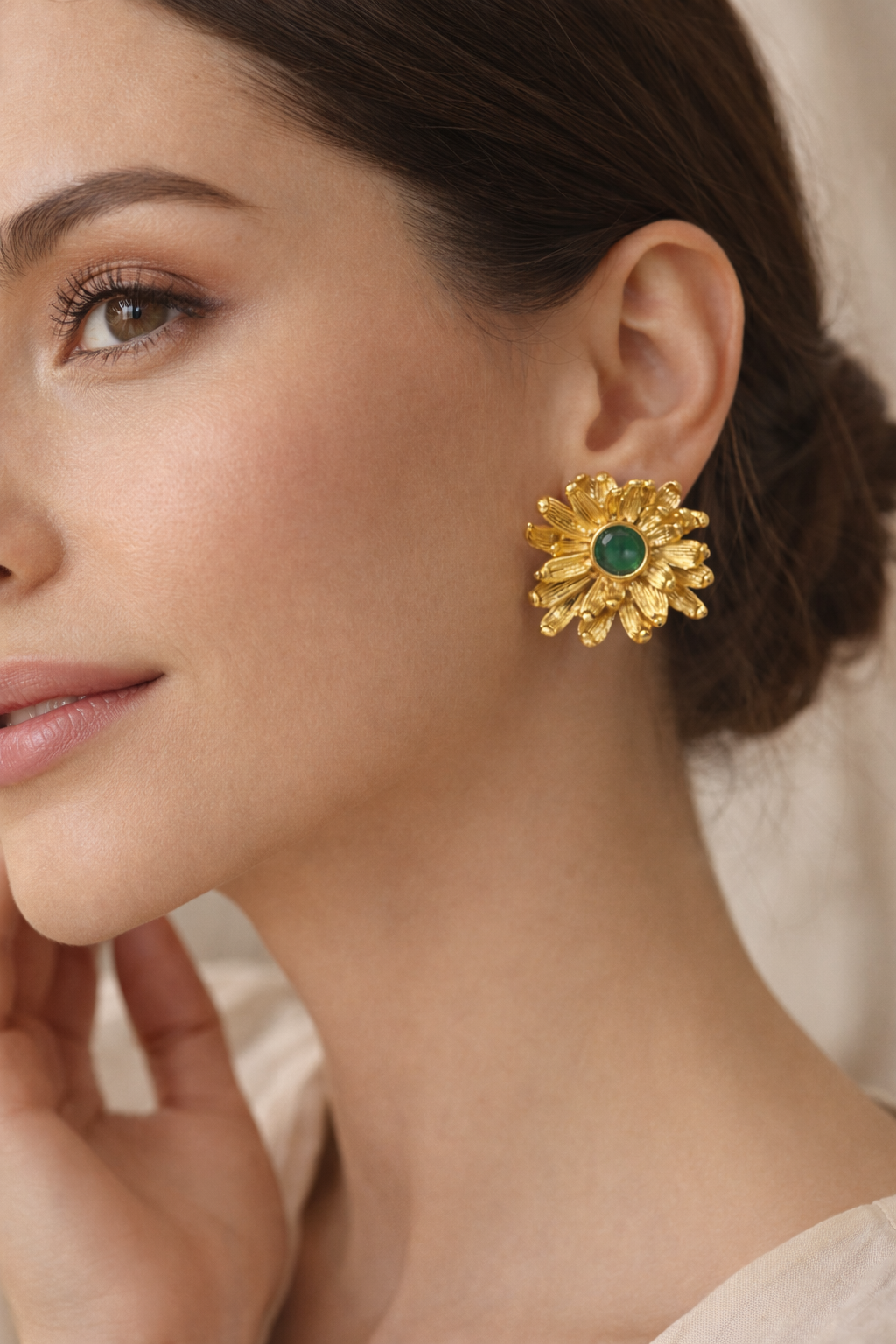 Emerald Bloom Earrings