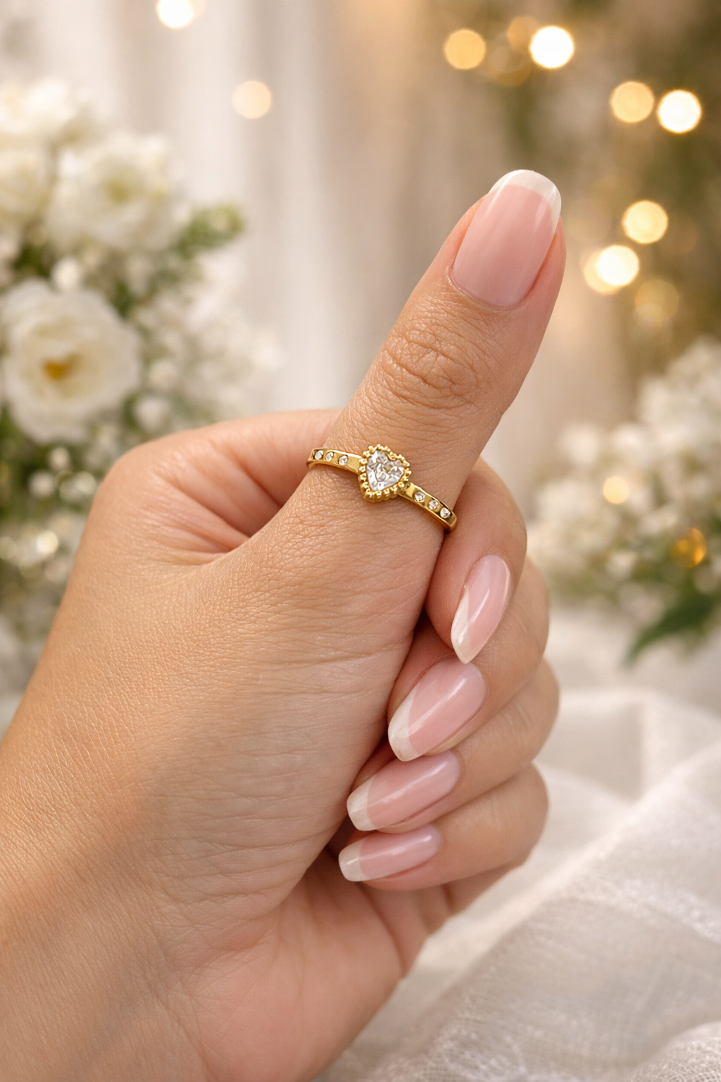 Golden Heart Ring