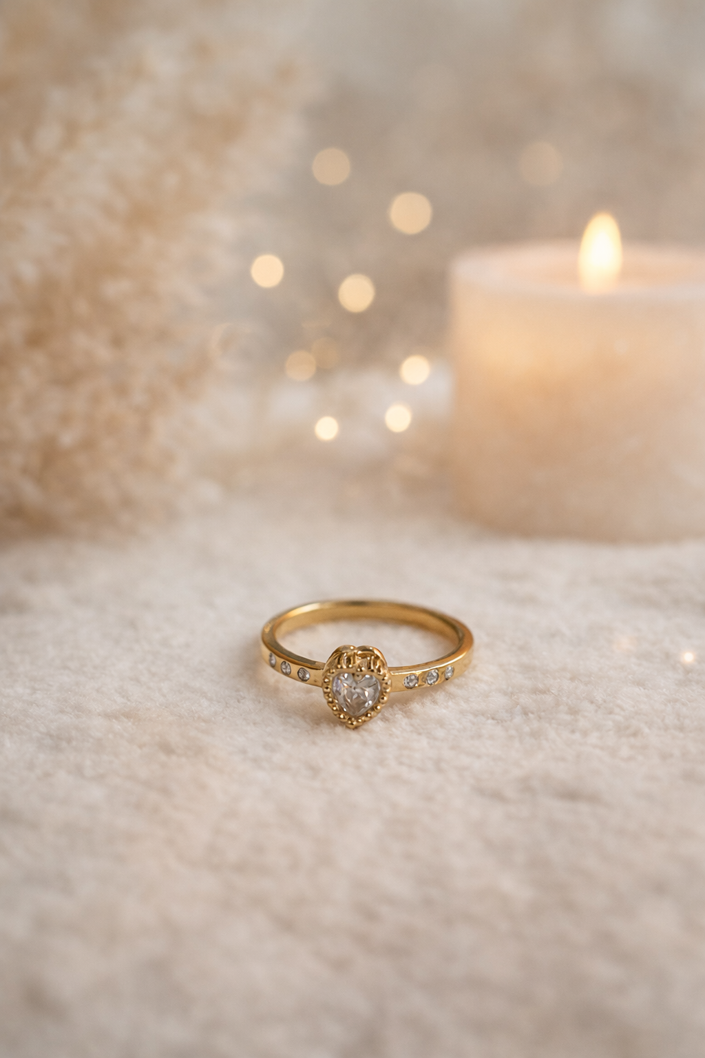 Golden Heart Ring