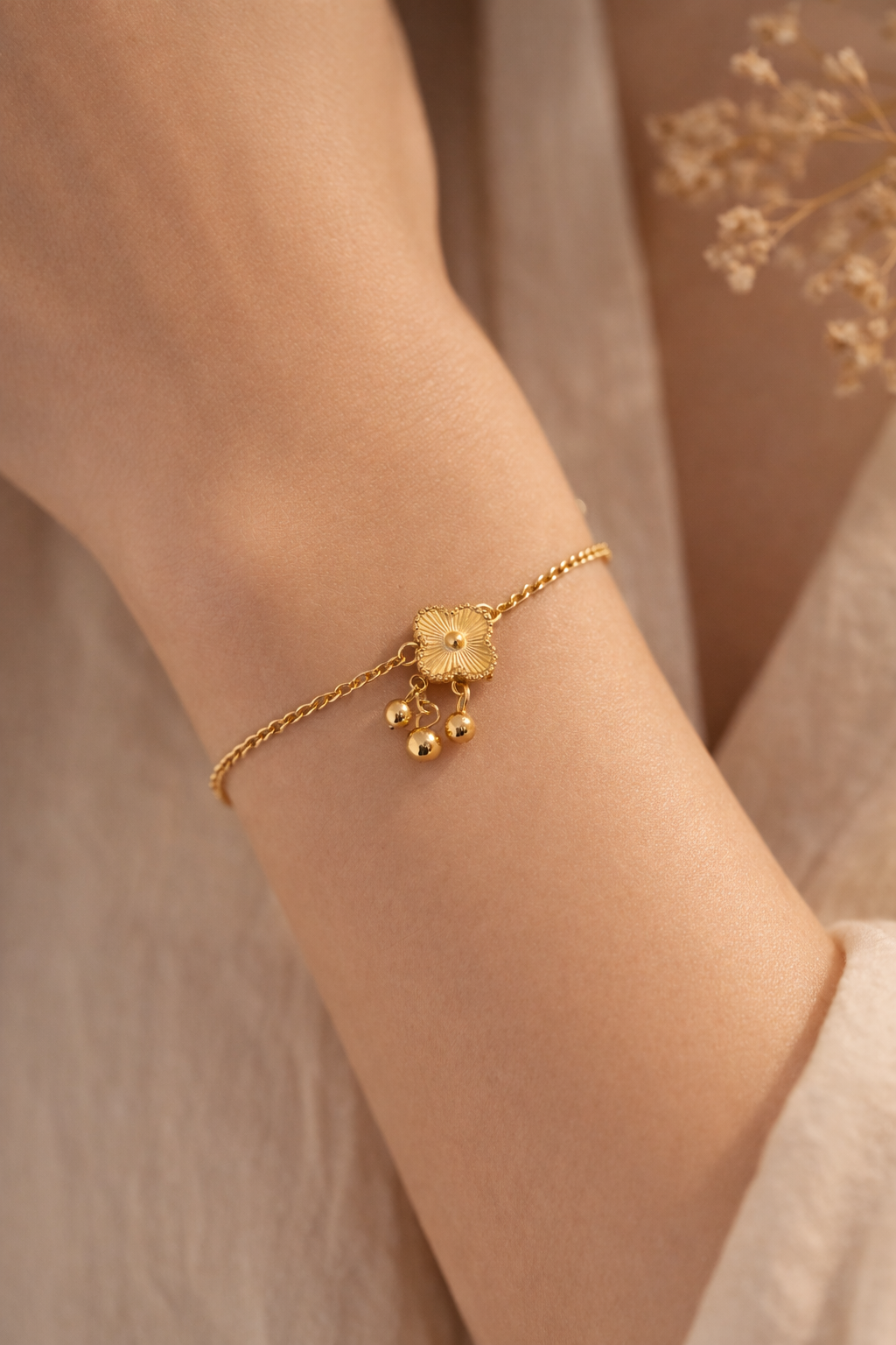 Blossom Bells Gold Bracelet