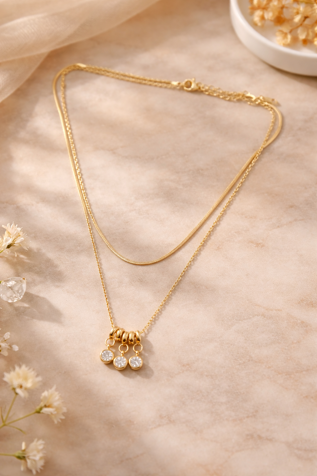 Trio Spark Necklace