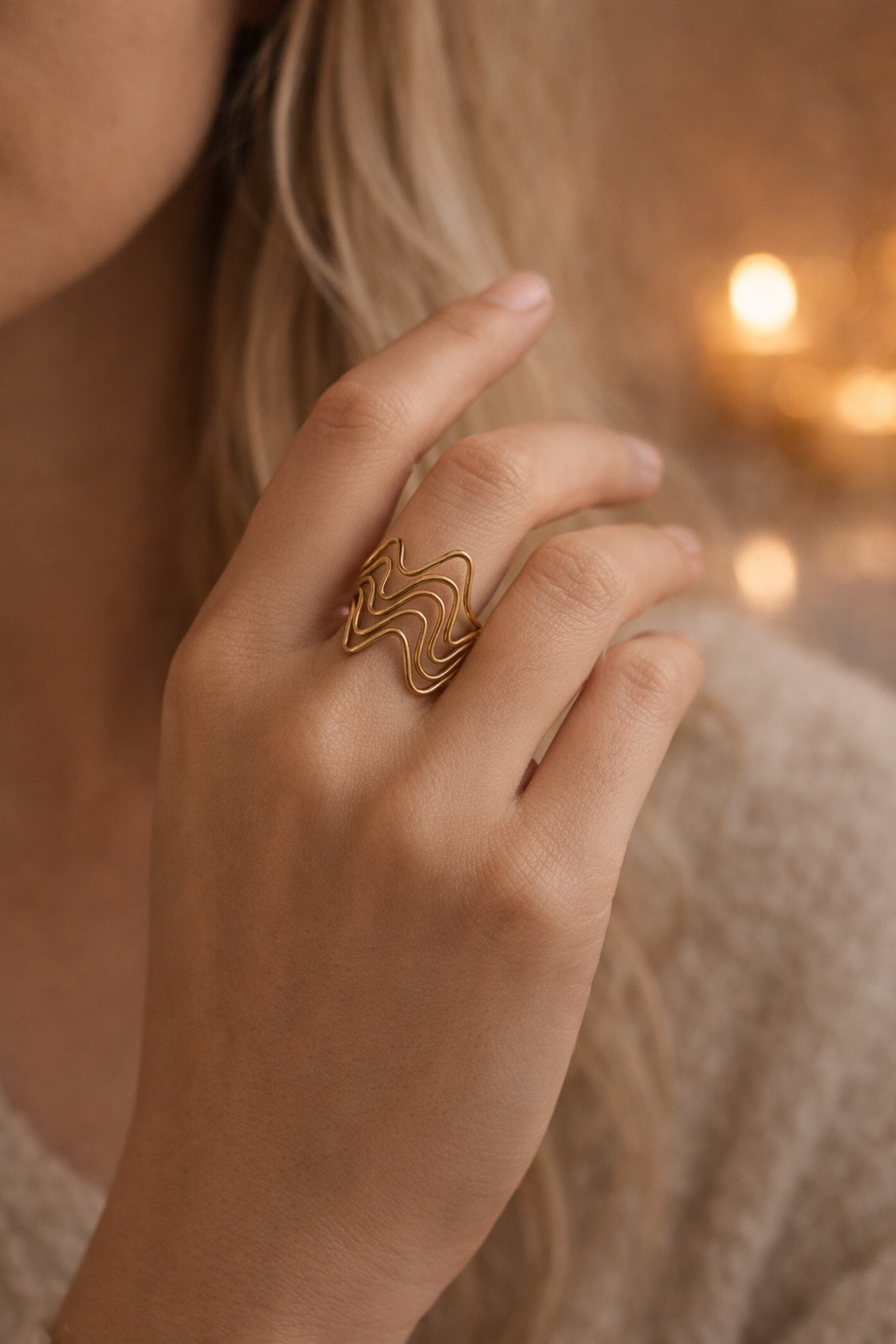 Luxe Ripple Ring