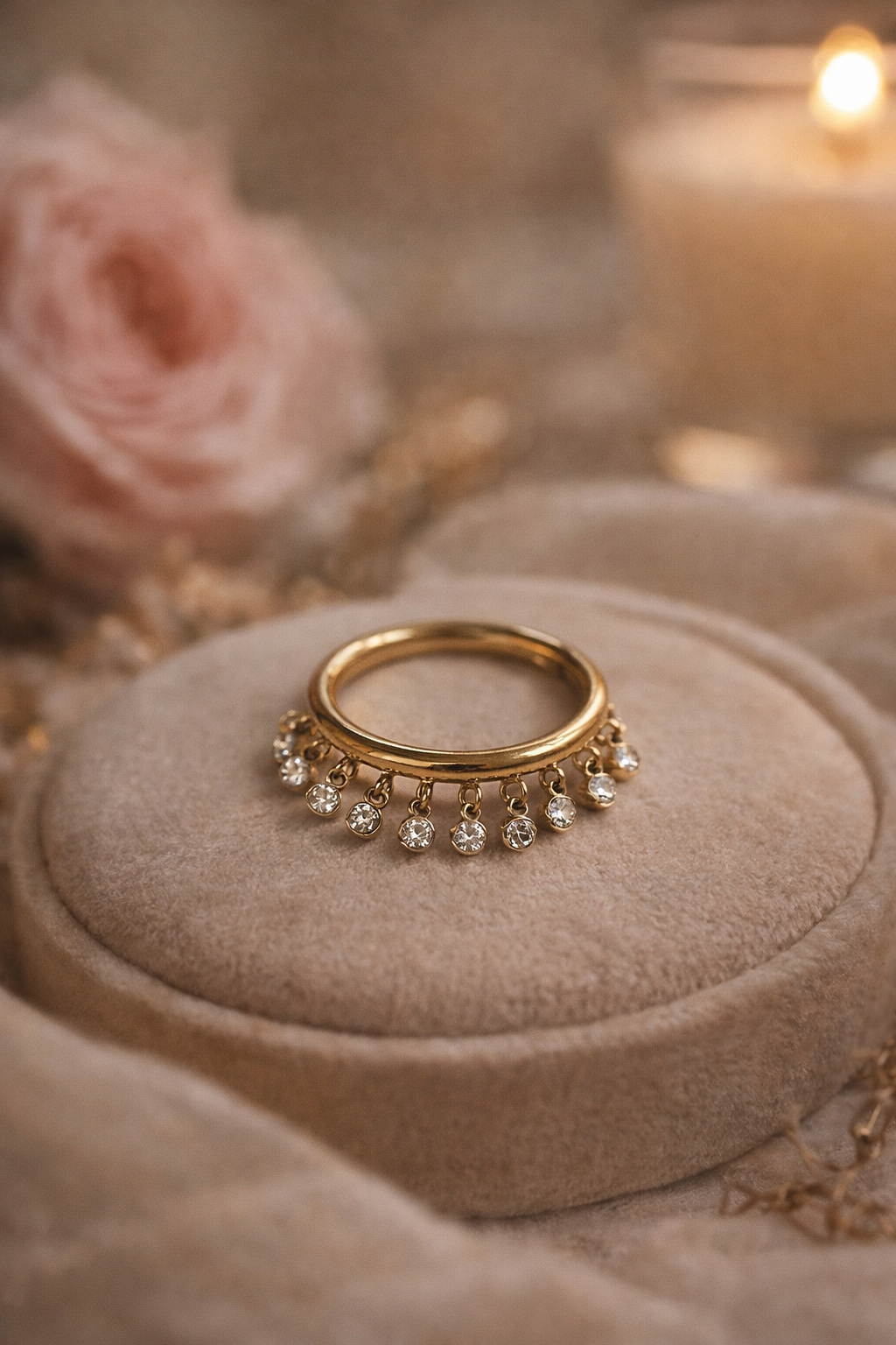 Diamond Dangle Ring