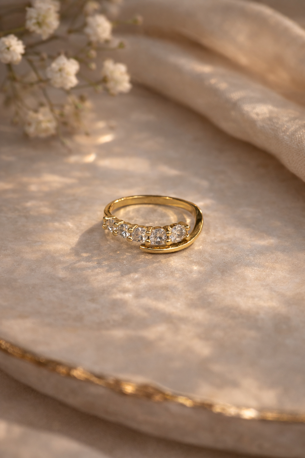 Golden Spark Ring