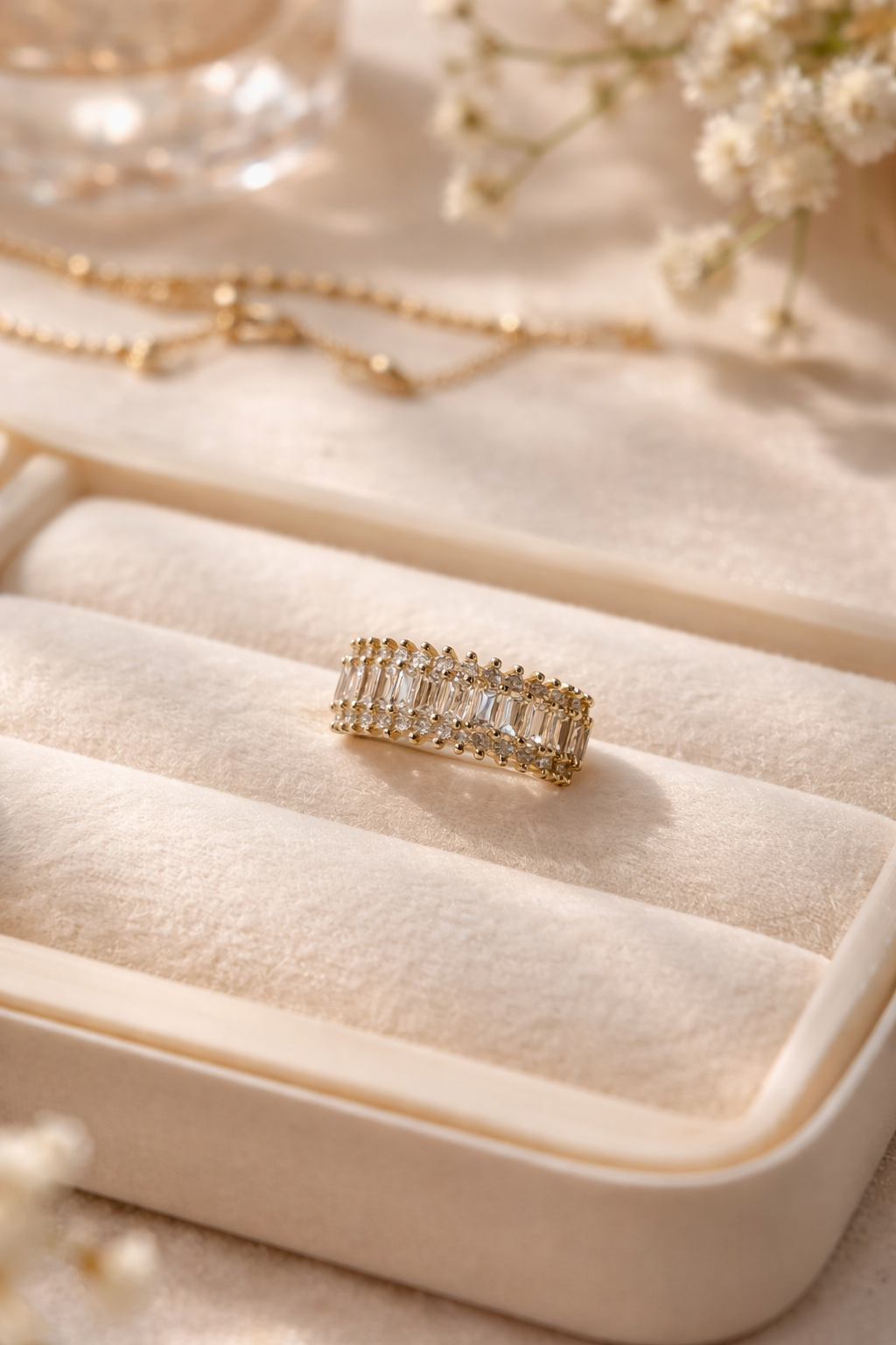 Golden Radiance Cuff Ring