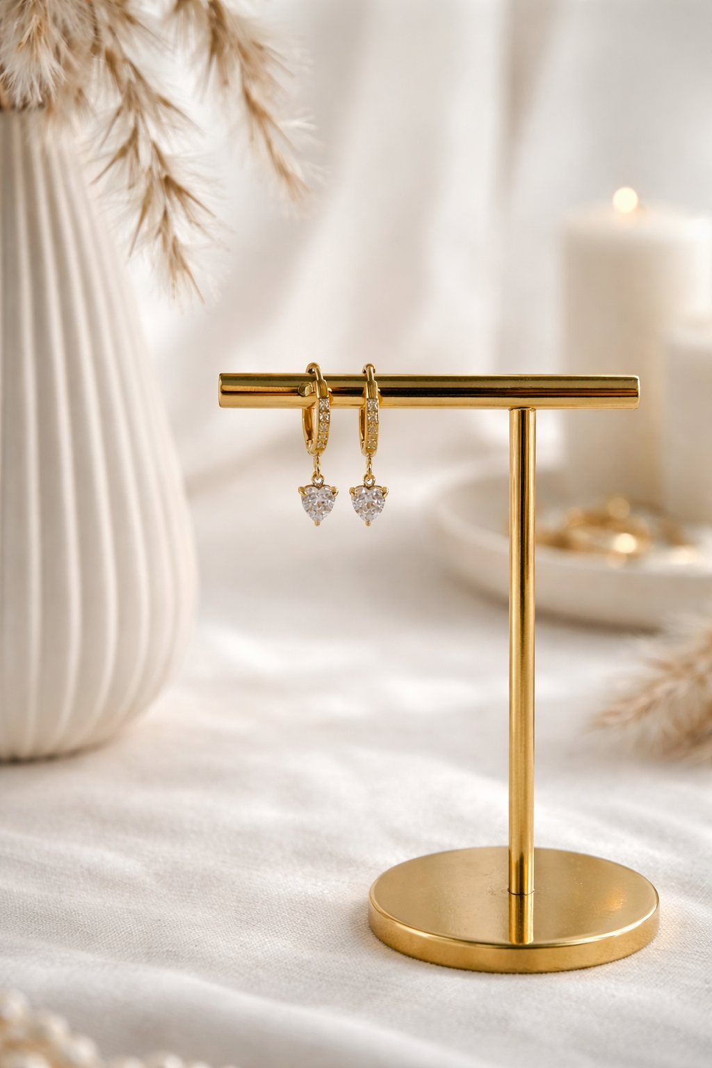 Gilded Love Hoops